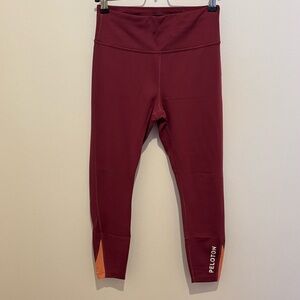 Peloton Maroon 7/8 Leggings